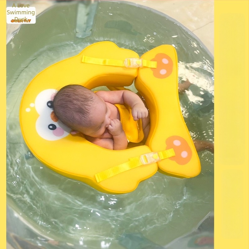 Baba úszógyűrű, mintás felülettel, márka Love Swimming Duck, gyerekeknek, medencés és családi úszáshoz