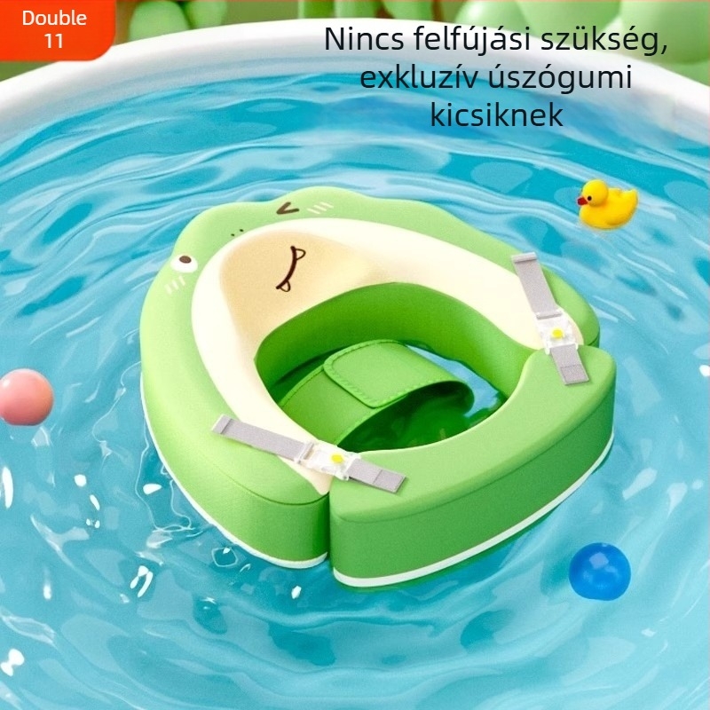Gyermekeknek úszógyűrű – felfújás nélkül, műanyag, medencés használat