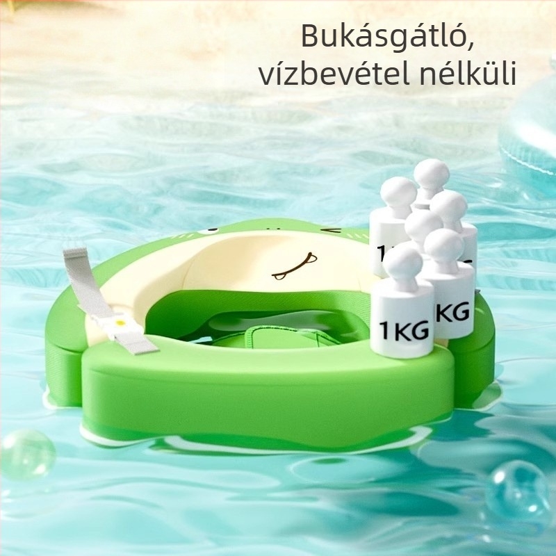 Gyermekeknek úszógyűrű – felfújás nélkül, műanyag, medencés használat