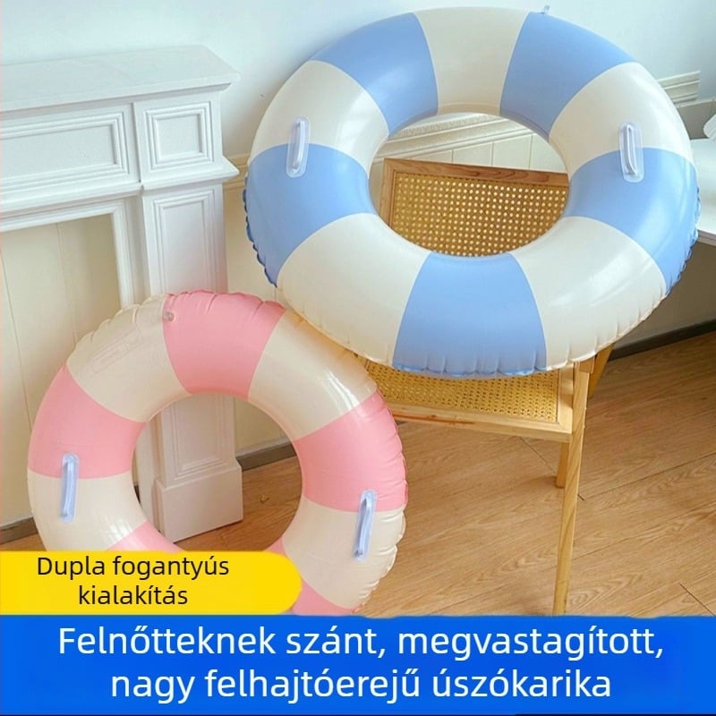 Hónaljhoz illeszkedő vastagított felfújható úszógyűrű, kezdőknek, gyerekeknek és felnőtteknek
