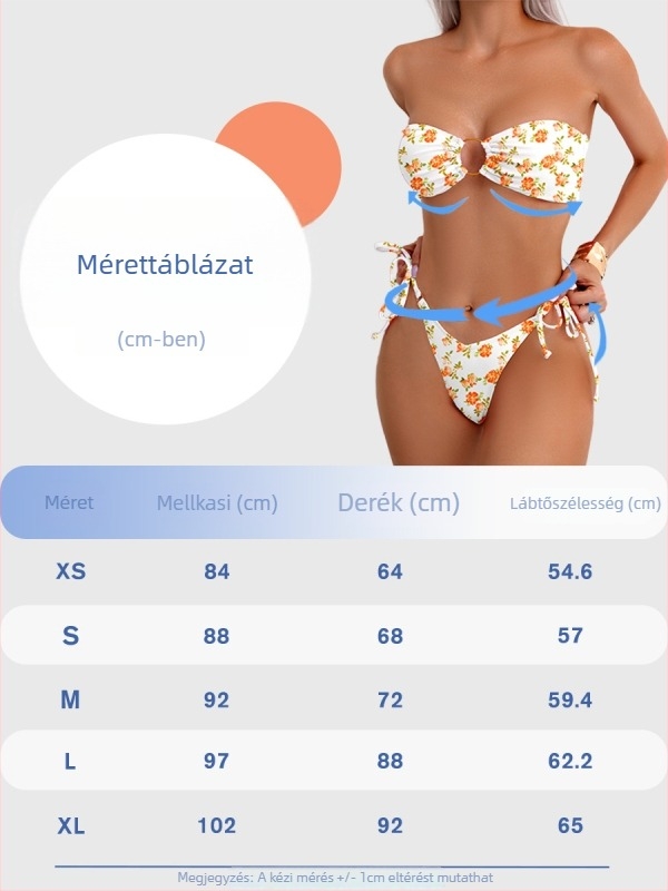 Két részes virágos bikini melltartó párnázással és merevítő nélkül; Warp-kötött poliészter 82/18, 150 g/m2; bélés: 100% poliészter