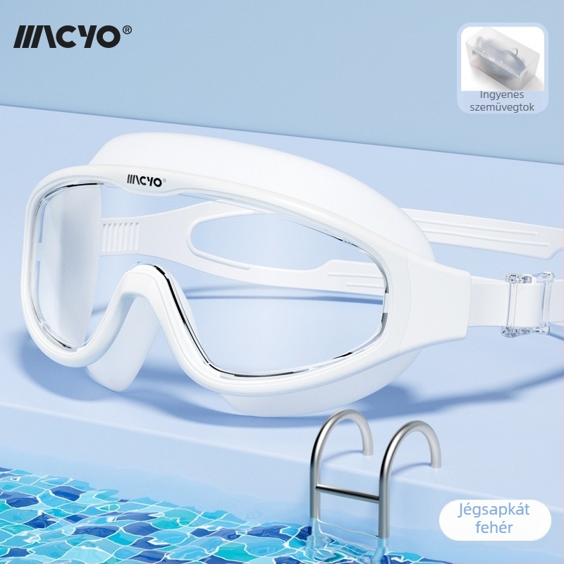 MACYO úszószemüveg antifog HD, nagy keretű, felnőtteknek, PC lencsék