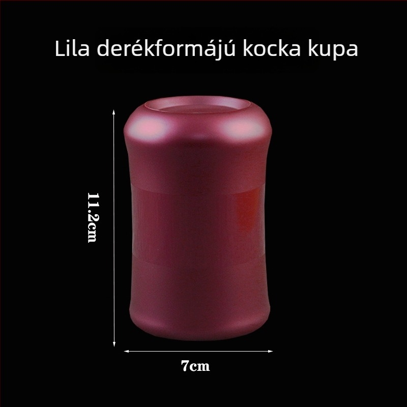 Dobókocka shaker bárhoz és KTV-hez, PP műanyag, filé stílus, logó testreszabás, csomagolás 100 darab