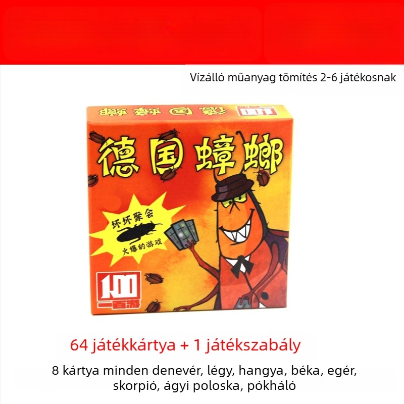 Parti játék kártyás asztali játék, anyag: selyemvirág, 3–5 játékos, termékkód F96657hhmm7sms, 14 éves kortól