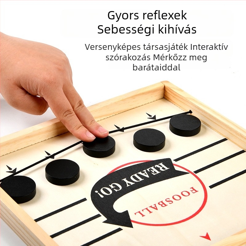 Fából készült asztali játék golyókkal és mahjongkal két játékos számára – interaktív családi társasjáték