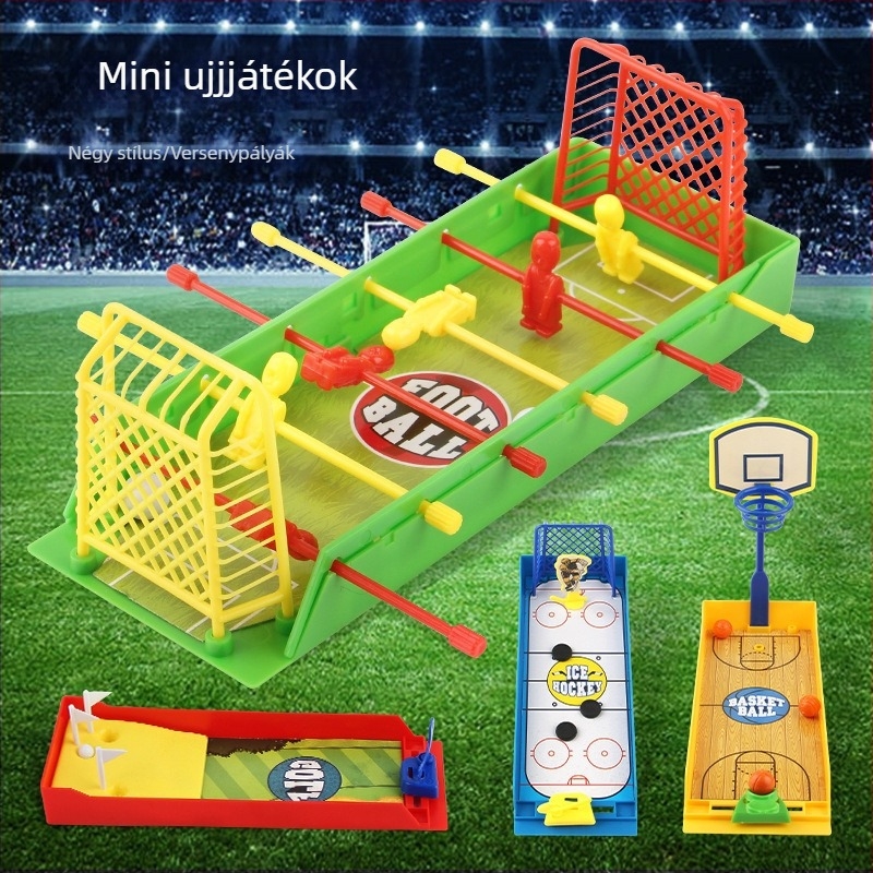 Hongying Ujjfoci, Ujjkosár és Golf – Mini ujj-sportok interaktív asztali játék családi puzzle, műanyag