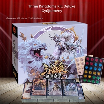 Three Kingdoms Kill – társasjáték kártyák, S6 kemény kötésű gyűjtemény, teljes tábornok-készlet