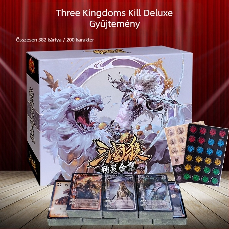 Three Kingdoms Kill – társasjáték kártyák, S6 kemény kötésű gyűjtemény, teljes tábornok-készlet