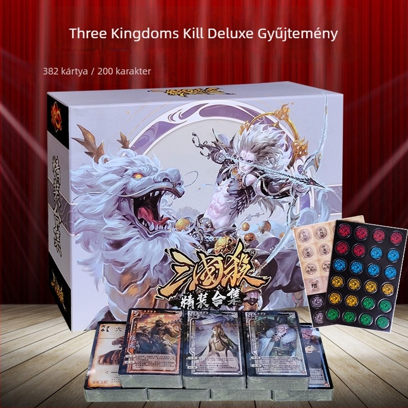 Three Kingdoms Kill – társasjáték kártyák, S6 kemény kötésű gyűjtemény, teljes tábornok-készlet