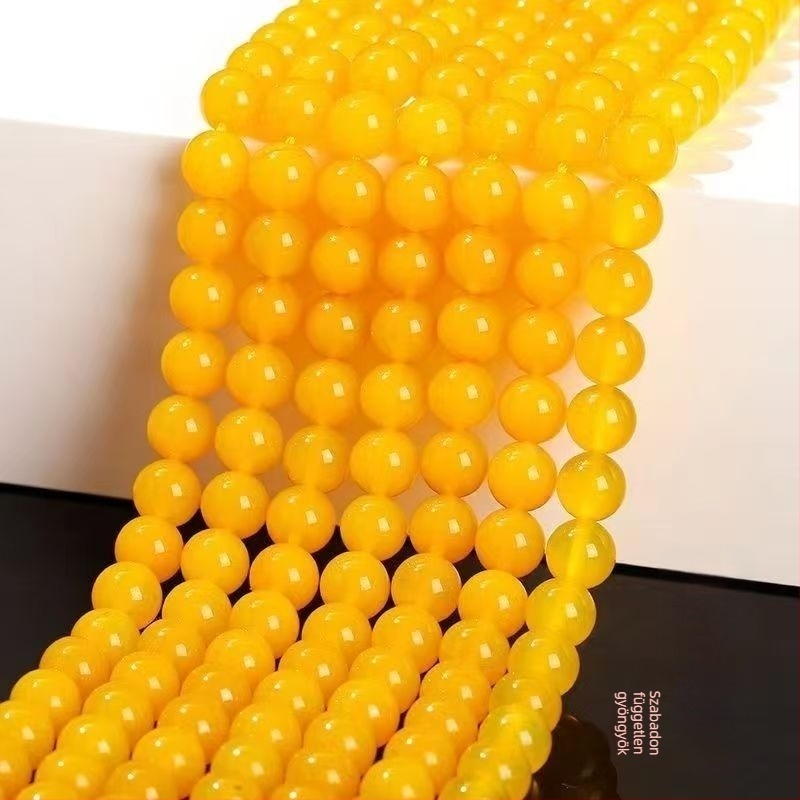 Achátból készült szórt gyöngyök, gyöngyházfényű kezelés, nyolc szem mintázat, eredet: Lianyungang