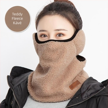 Kerékpáros maszk, szélálló, fleece bélésű, uniszex, poliészter anyag, téli használatra