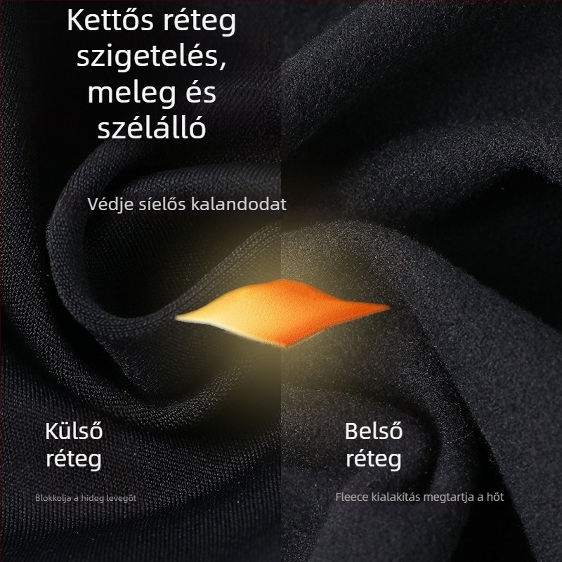 Kerékpáros maszk integrált gallérral téli arcvédő, anyag: spandex/lycra, uniszex