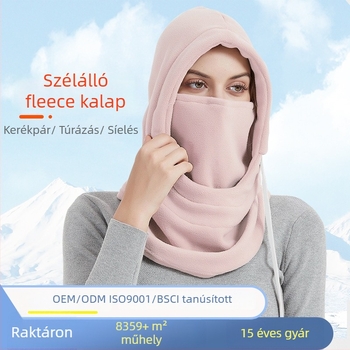 Kerékpáros maszk – polár fleece, szélvédő és meleg, ősz-téli használatra, síelésre és szabadtéri kerékpározásra