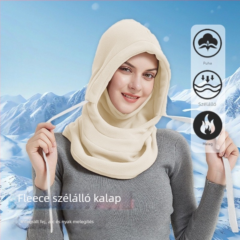 Kerékpáros maszk – polár fleece, szélvédő és meleg, ősz-téli használatra, síelésre és szabadtéri kerékpározásra