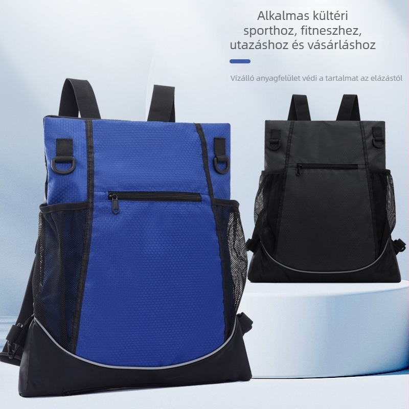 Feng Du Ren sportos hátizsák — Oxford anyag, kopásálló és bővíthető; kosárlabda, futball, túrázás és kerékpározás számára; bélés: poliészter.