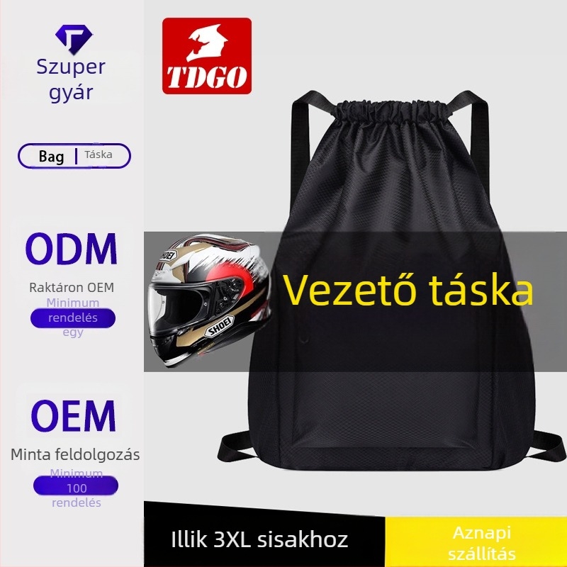 Motorkerékpár sisaktáska TDGO, TD-919 Knight Pack, vízlepergető nylon kerékpáros táska