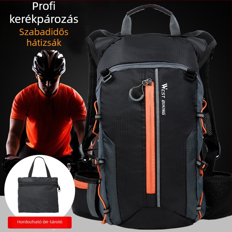 Hegyi kerékpározáshoz tervezett hátizsák, Nylon, 10L kapacitás, Modell YP0707210, WEST BIKING