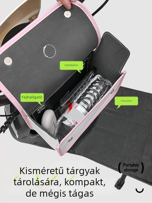 Elektromos kerékpár akasztós táska, elülső és hátsó tároló, vízálló, 12L, Dt1605