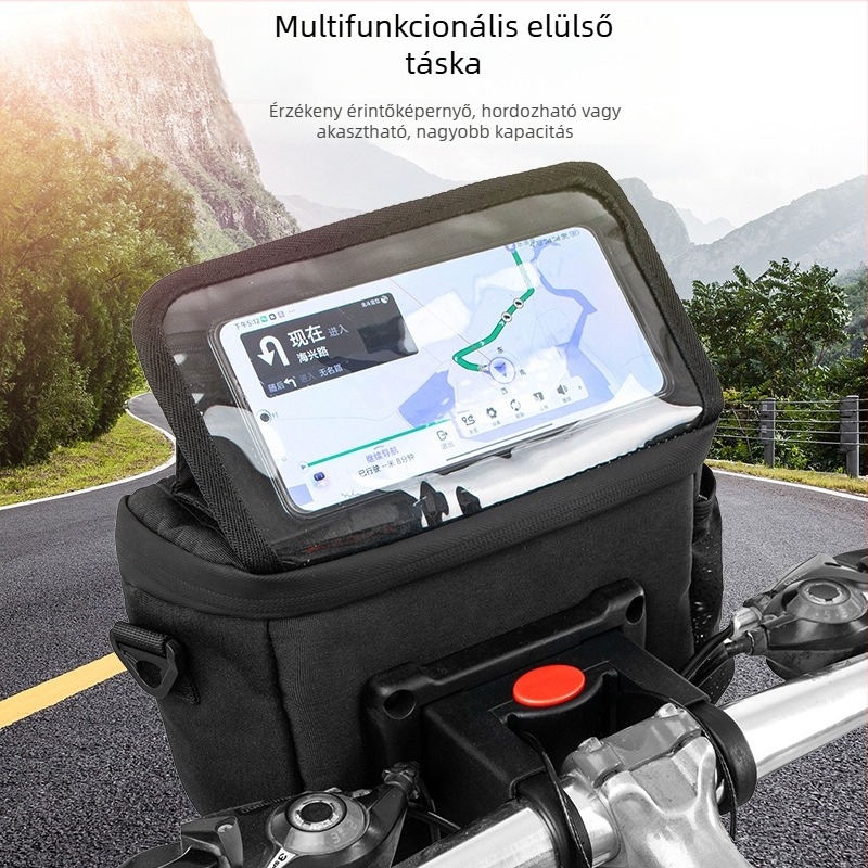 Összecsukható multifunkciós első táska kerékpárhoz és rollerhez | Nylon | 4L | Modell CTB11 | Márka CYCLEBROS