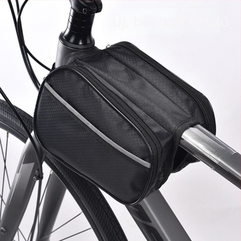 Vízálló és kopásálló kerettáska országúti és MTB kerékpárokhoz, telefontokkal