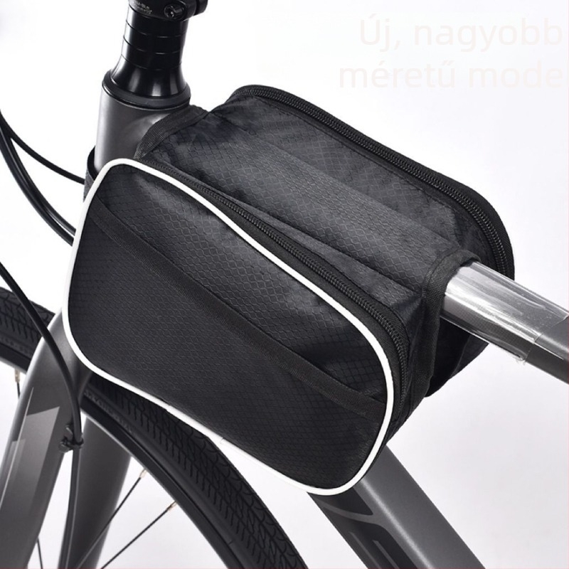 Vízálló és kopásálló kerettáska országúti és MTB kerékpárokhoz, telefontokkal