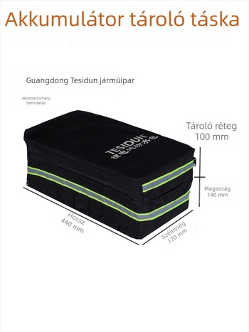 TESIDUN kerékpáros táska hátsó tároláshoz, poliészter, lítiumakkumulátor védőtok, kis modell, kapacitás 8, béléssel