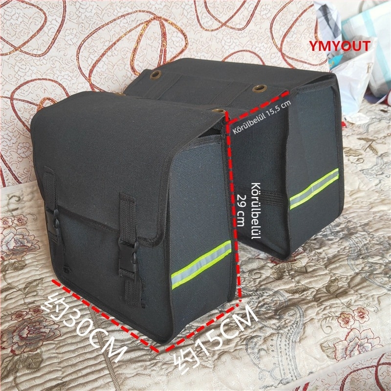 Vászonból készült hegyi kerékpár táska, 20 literes kapacitás, modell A1, vízálló és kopásálló kerékpáros szerszámtáska