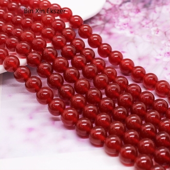 7A piros achát kerek, laza gyöngyök, 8 mm, karkötő készítéséhez, DIY ékszer alkatrészek