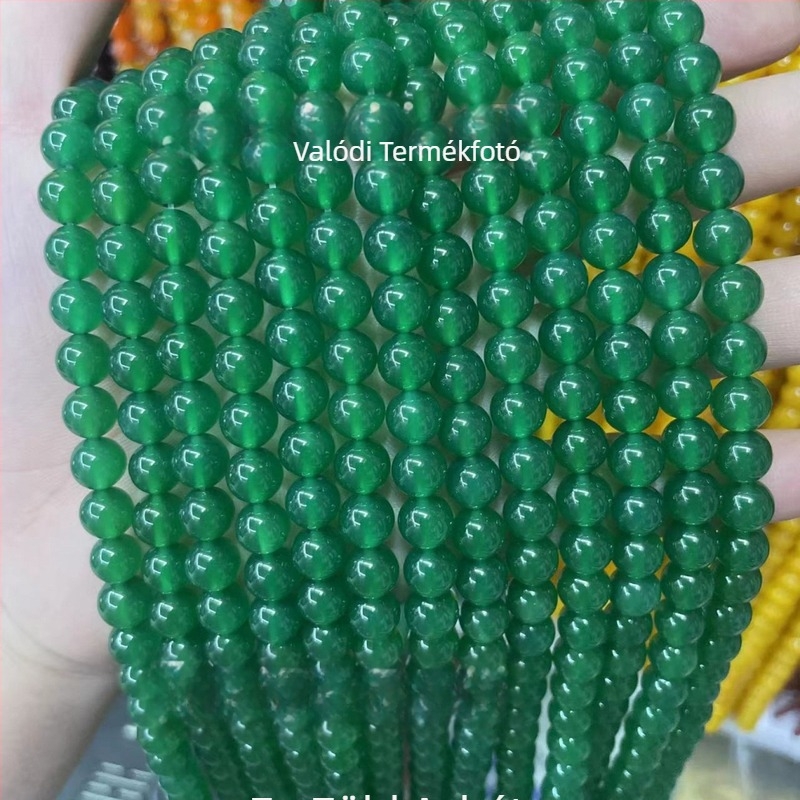 7A piros achát kerek, laza gyöngyök, 8 mm, karkötő készítéséhez, DIY ékszer alkatrészek