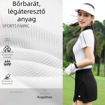 pgm Női golfpóló pamutkeverékből (92% poliészter), nyár