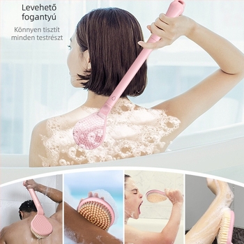 Hosszú nyelű fürdő- és masszázs ecset, lágy sörtékkel | ABS/PA, The Story of Mud, Jiangsu