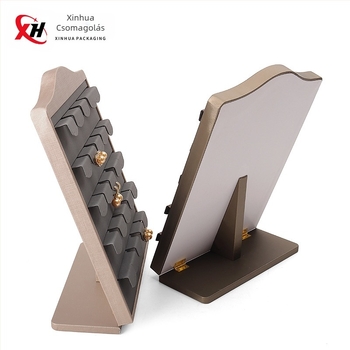 Bőrből készült ékszerkijelző állvány, Típus L, fülbevalókhoz