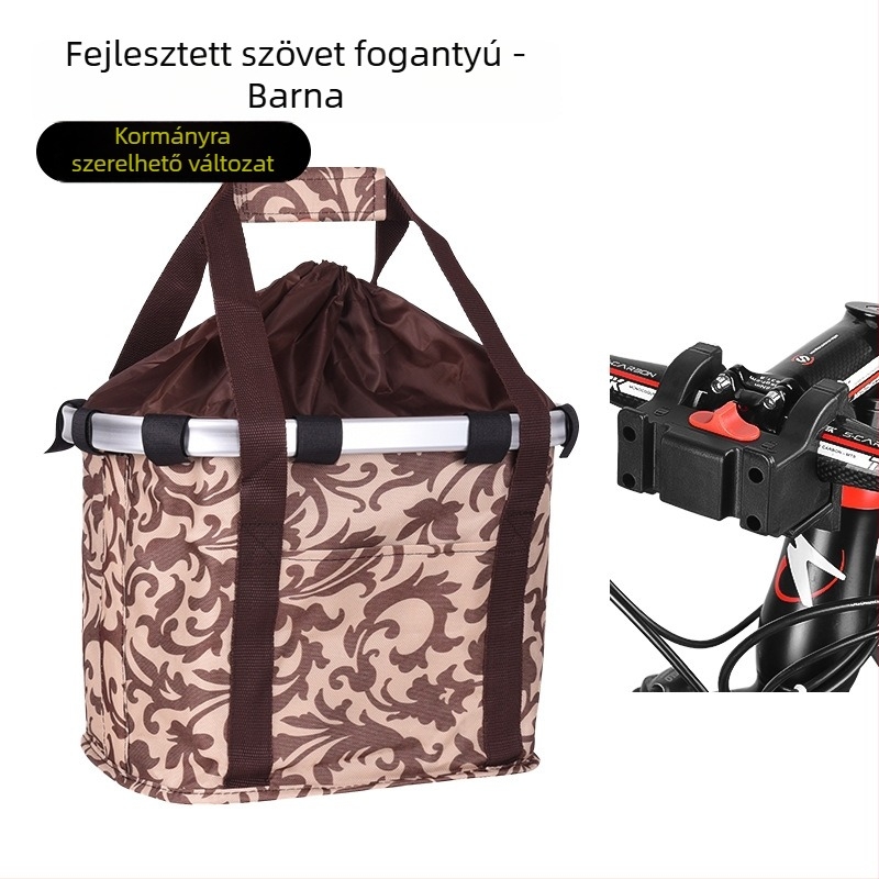 Elülső kosár hegyikerékpárhoz, összecsukható, Oxford anyagból, Inwild márka, modell 162401