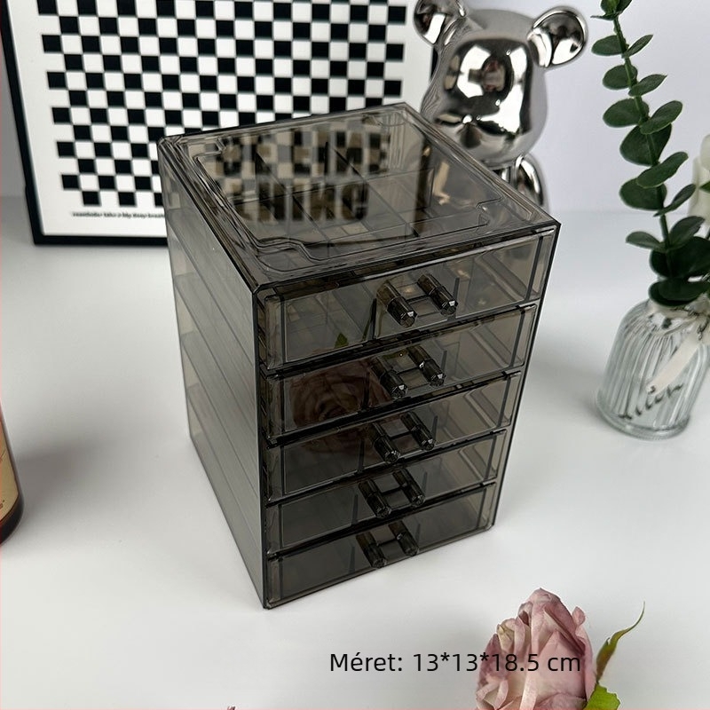 Ékszerdoboz, műanyag, koreai stílus, kemény kivitel, testreszabás elérhető