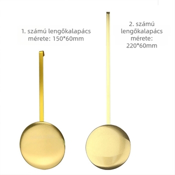 Arany elektroplattált pendulum súly órákhoz, DIY kvarc faliórához