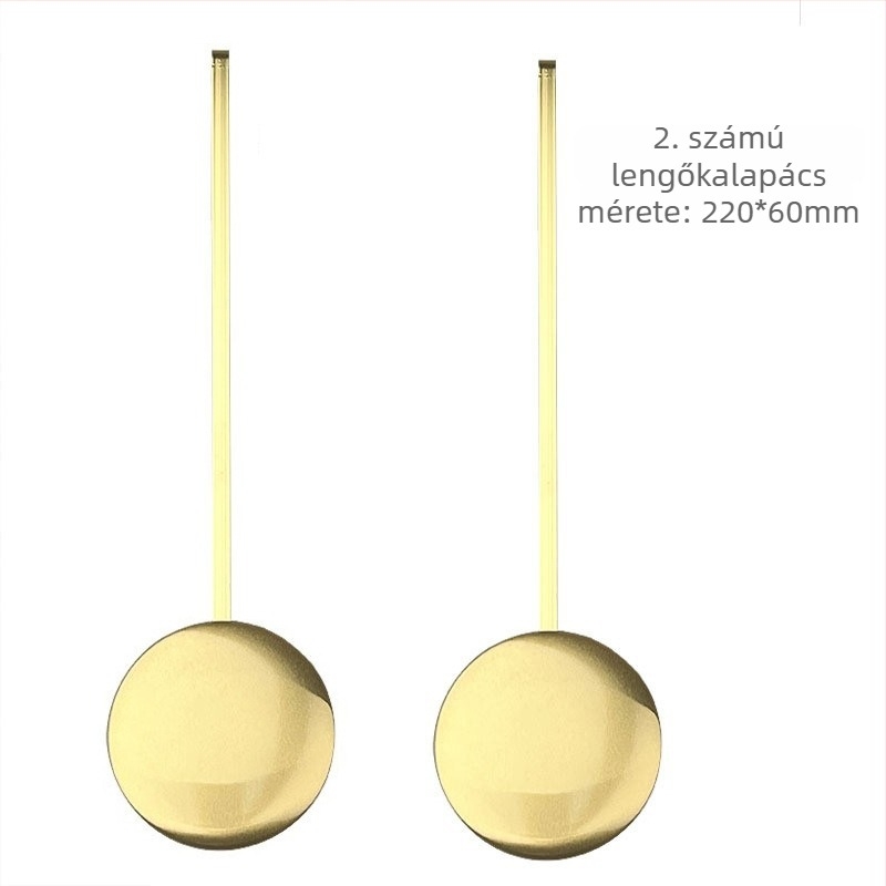 Arany elektroplattált pendulum súly órákhoz, DIY kvarc faliórához