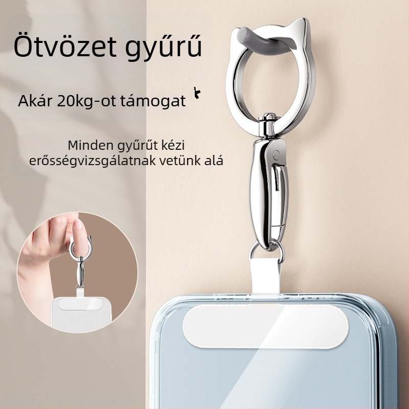 Mobiltelefonhoz való lanyard - YAGEEN, Uniszex, Testreszabás elérhető, Logó nyomtatás lehetséges, Fém csat
