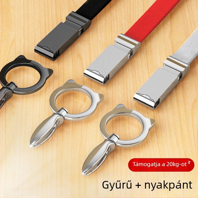 Mobiltelefonhoz való lanyard - YAGEEN, Uniszex, Testreszabás elérhető, Logó nyomtatás lehetséges, Fém csat