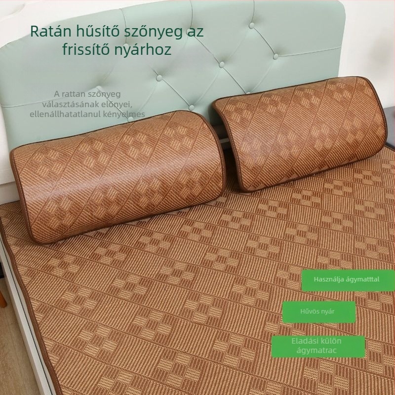 Párnahuzat rattan matracához — nyári ice silk, lélegző, levehető és mosható