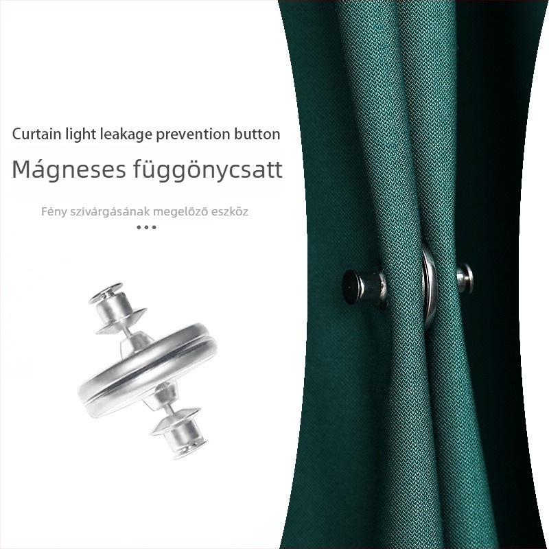 Függönygyűrű, vastagodott, csendes, mágneses anyag, egyszerű stílus, hivatalos magánmárka