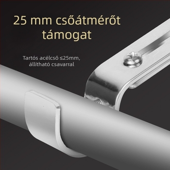 Függönyrúdtartó, modell 01; vasból; egyszerű típus; függönyök felakasztásához; modern egyszerű stílus