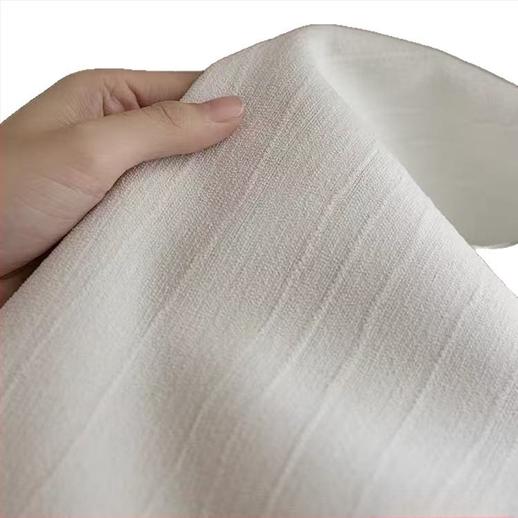 Ablakfüggöny Chenille Jacquard anyagból, kétoldalas domborított textúra görbe csíkokkal, Bauhaus stílus, magas árnyékolás 71–90%