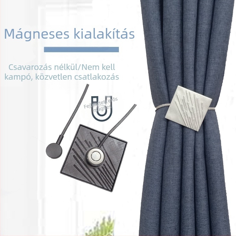 Függönycsat, fém, testreszabható, modern minimalista stílus (Metal; customizable; modern minimalist)
