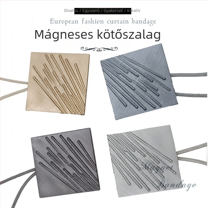 Függönycsat, fém, testreszabható, modern minimalista stílus (Metal; customizable; modern minimalist)