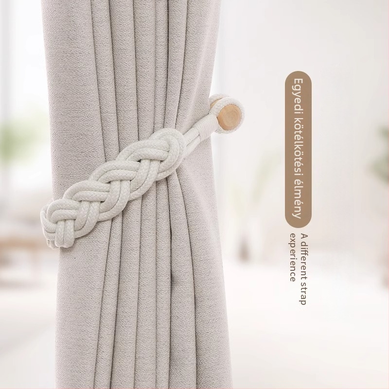 Textil függönyöv, pamut és len anyagú, egyszerű és modern stílus, testreszabhatatlan