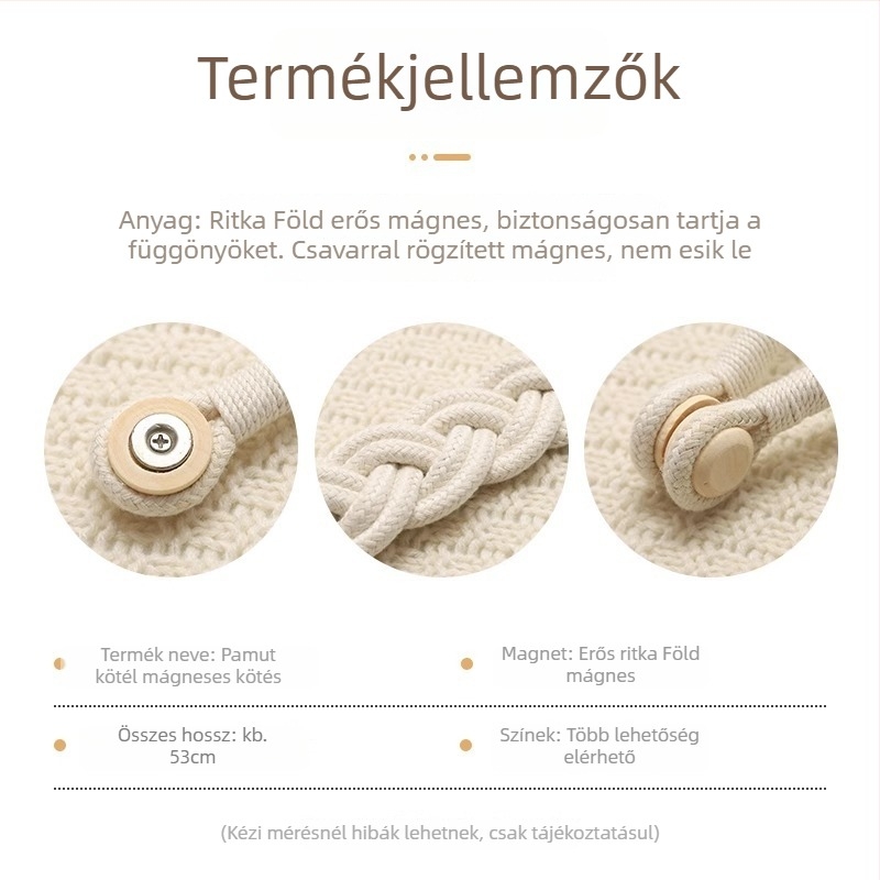 Textil függönyöv, pamut és len anyagú, egyszerű és modern stílus, testreszabhatatlan