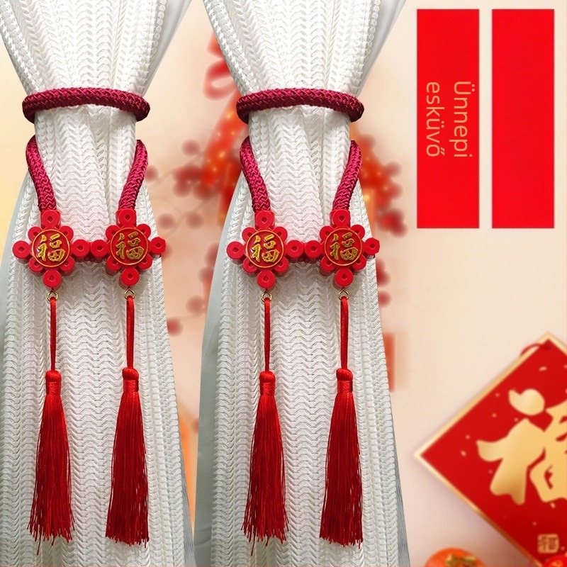 Függönykötő – Anyag: textil, Stílus: új kínai