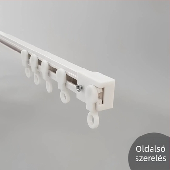 Függönypálya fúrás nélküli, öntapadós, csendes, ultra vékony vezető