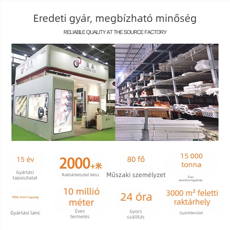 Római függönyrúd alumíniumból, modell JP-Y10, testreszabható feldolgozás, montázs típusa: felfüggesztett