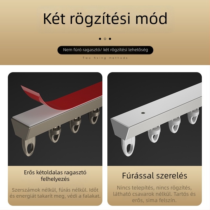 V-típusú ultra vékony alumínium függönycsík, erkélyhez/balkon ablakhoz, modell 1099, lyukmentes